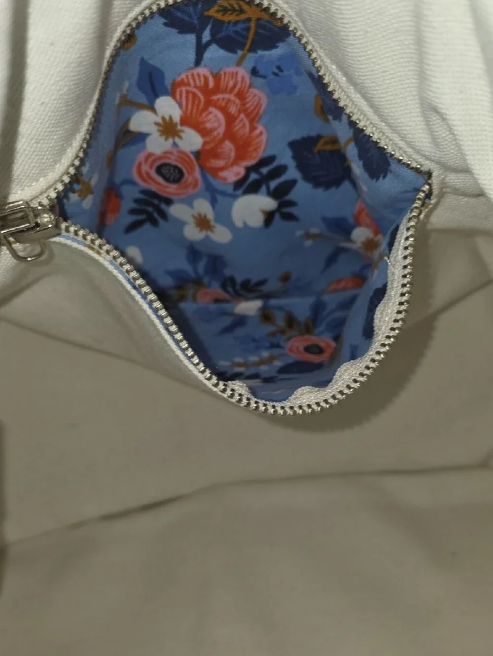 Shoulder/Crossbody Bag with Floral Accent